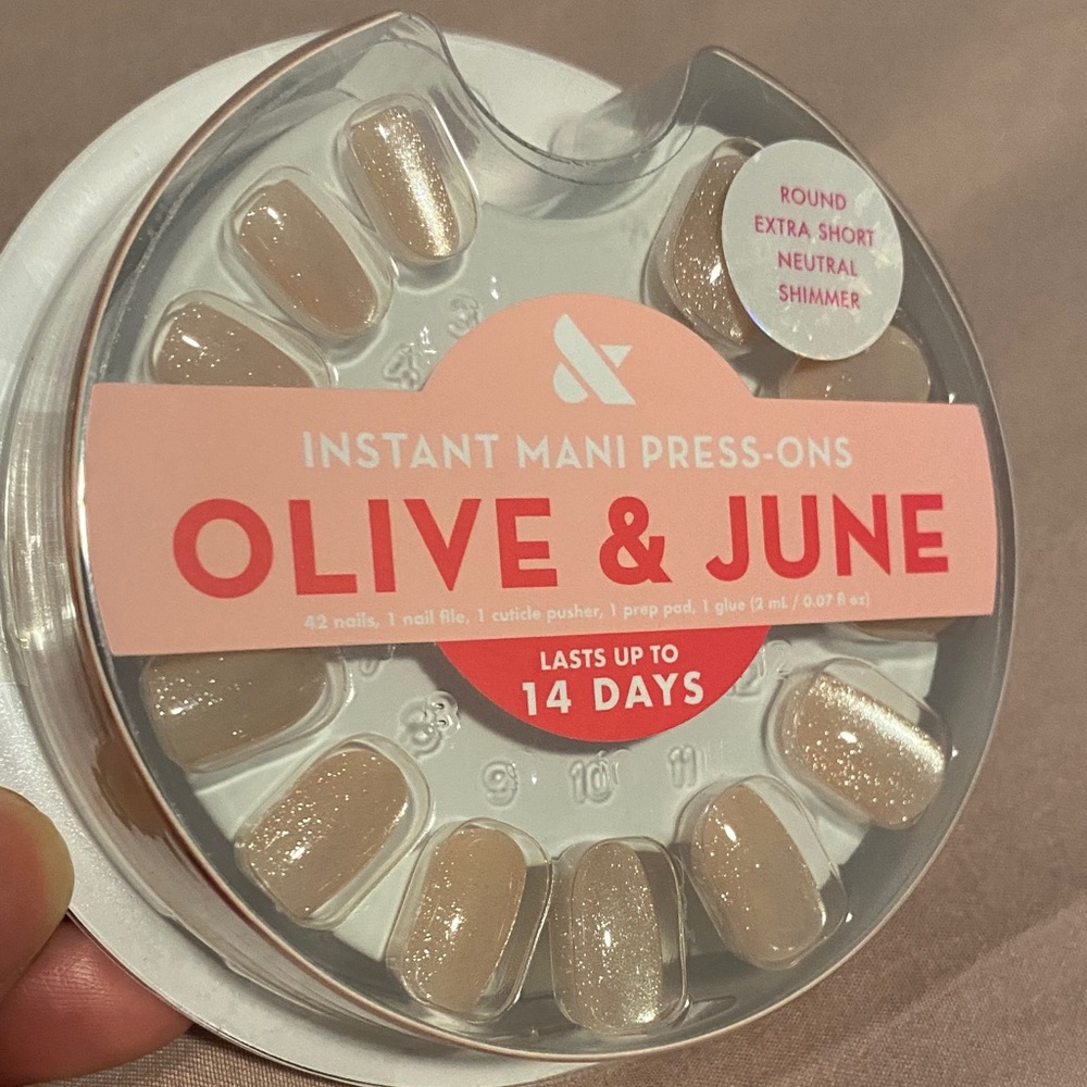 Olive & June has Instant Mani Press-Ons - Neutral Shimmer